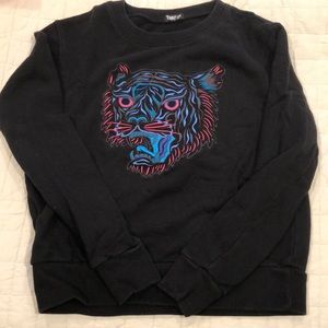 Tiger embroidery sweatshirt